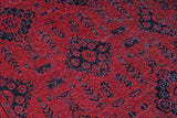 Moretti Afghan Patterned Red and Black Rug 30026-A