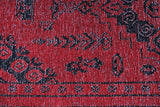 Moretti Afghan Patterned Red and Black Rug 30026-A