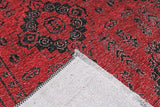 Moretti Afghan Patterned Red and Black Rug 30026-A