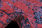 Moretti Afghan Patterned Red and Black Rug 30026-A