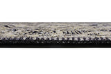 Moretti Afghan Patterned Beige and Black Rug 30026-C