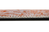Moretti Afghan Patterned Orange and White Rug 30026-N