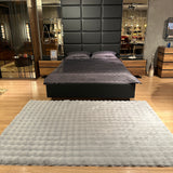 Bubble Silver Plush Rug