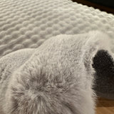 Bubble Silver Plush Rug