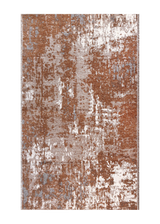 Brown, gray, vintage and abstract design, machine washable rug