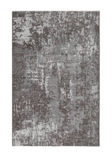 Gray, vintage and abstract design, machine washable rug