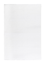 White, plain design, machine washable rug