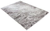 Gray, marble design, machine washable rug
