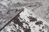 Gray, marble design, machine washable rug