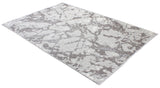 Gray, marble design, machine washable rug