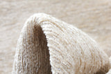 Beige, plain design, machine washable rug