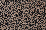 Washable Leopard Patterned Rug in Beige and Black Color