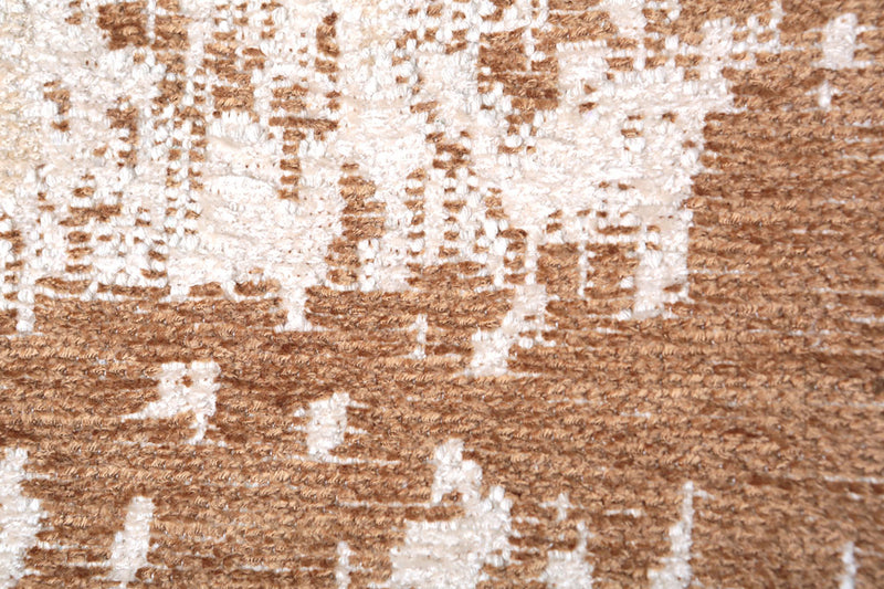 Beige, brown, vintage and abstract design, machine washable rug