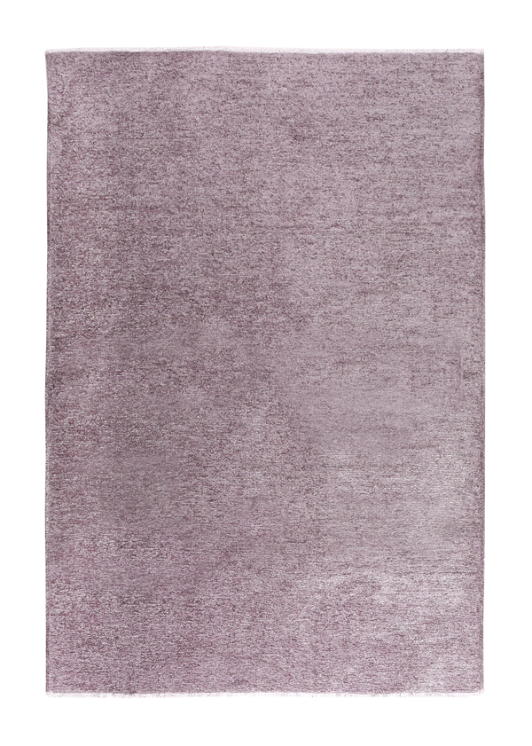 Lilac, plain design, machine washable rug