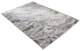Gray, marble design, machine washable rug 