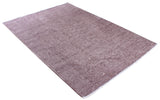 Lilac, plain design, machine washable rug