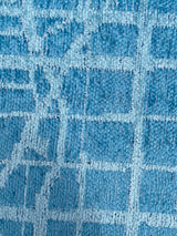 Blue, Miami map design, machine washable rug